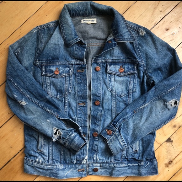 Madewell Denim Jacket - Distressed - Medium